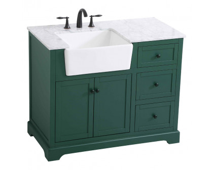 Elegant Bathroom Vanity - Green (VF60242GN)