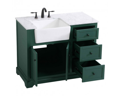 Elegant Bathroom Vanity - Green (VF60242GN)