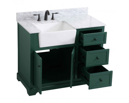 Elegant Bathroom Vanity - Green (VF60242GN-BS)