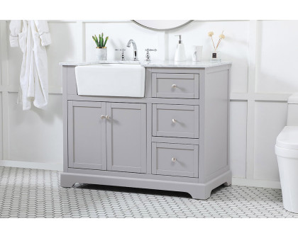 Elegant Bathroom Vanity - Gray (VF60242GR)