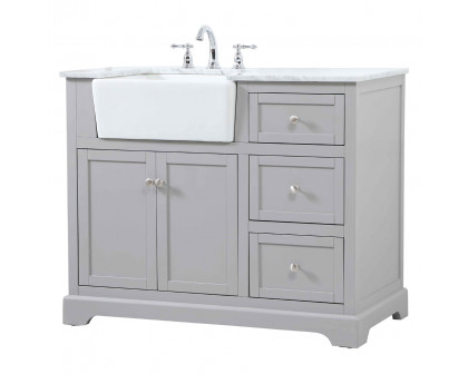 Elegant Bathroom Vanity - Gray (VF60242GR)