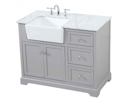 Elegant Bathroom Vanity - Gray (VF60242GR)