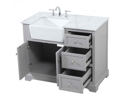 Elegant Bathroom Vanity - Gray (VF60242GR)