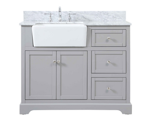 Elegant Bathroom Vanity - Gray (VF60242GR-BS)