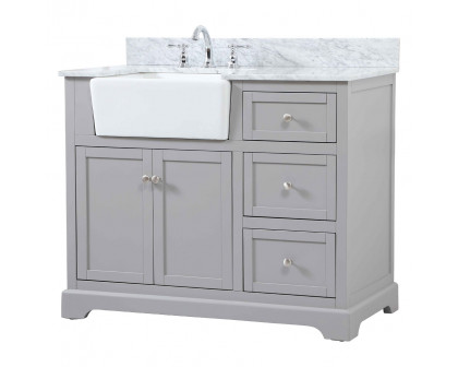 Elegant Bathroom Vanity - Gray (VF60242GR-BS)