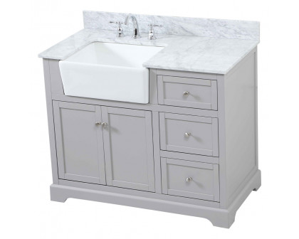 Elegant Bathroom Vanity - Gray (VF60242GR-BS)