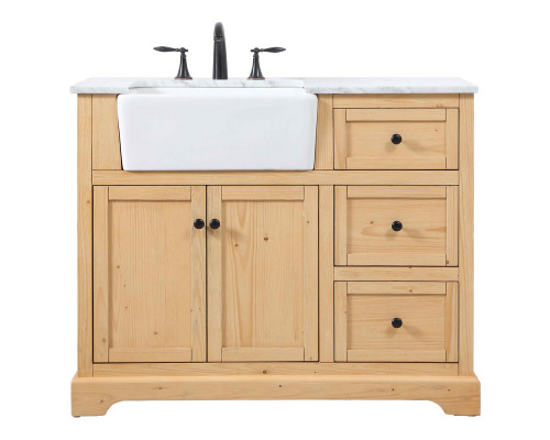 Elegant Bathroom Vanity - Natural Wood (VF60242NW)