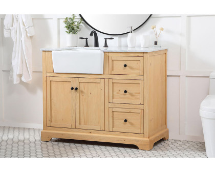 Elegant Bathroom Vanity - Natural Wood (VF60242NW)