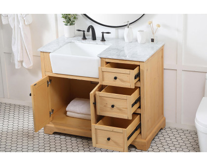 Elegant Bathroom Vanity - Natural Wood (VF60242NW)