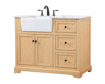 Elegant Bathroom Vanity - Natural Wood (VF60242NW)