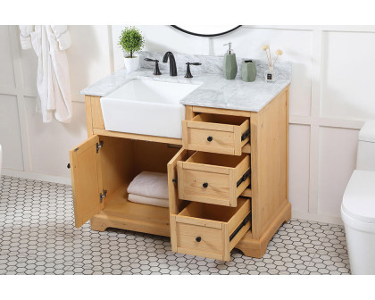 Elegant Bathroom Vanity - Natural Wood (VF60242NW-BS)