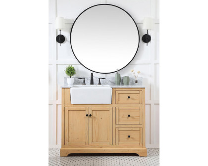 Elegant Bathroom Vanity - Natural Wood (VF60242NW-BS)