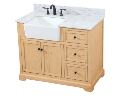 Elegant Bathroom Vanity - Natural Wood (VF60242NW-BS)