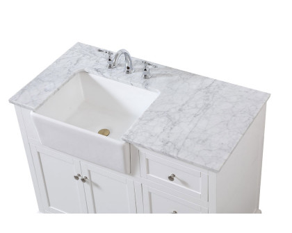 Elegant Bathroom Vanity - White (VF60242WH)