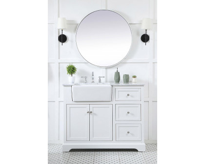 Elegant Bathroom Vanity - White (VF60242WH)