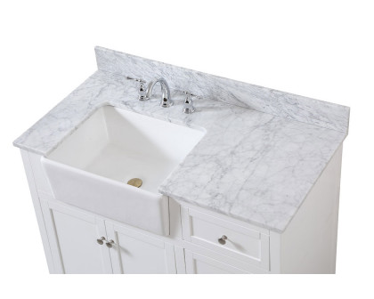 Elegant Bathroom Vanity - White (VF60242WH-BS)