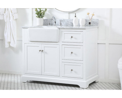 Elegant Bathroom Vanity - White (VF60242WH-BS)