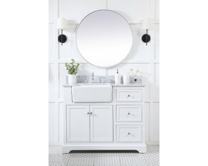 Elegant Bathroom Vanity - White (VF60242WH-BS)