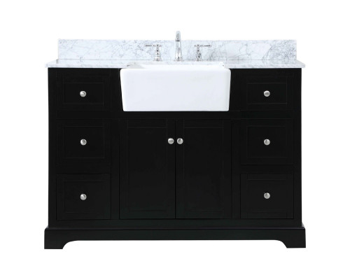 Elegant Bathroom Vanity - Black (VF60248BK-BS)