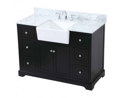 Elegant Bathroom Vanity - Black (VF60248BK-BS)