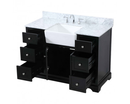 Elegant Bathroom Vanity - Black (VF60248BK-BS)