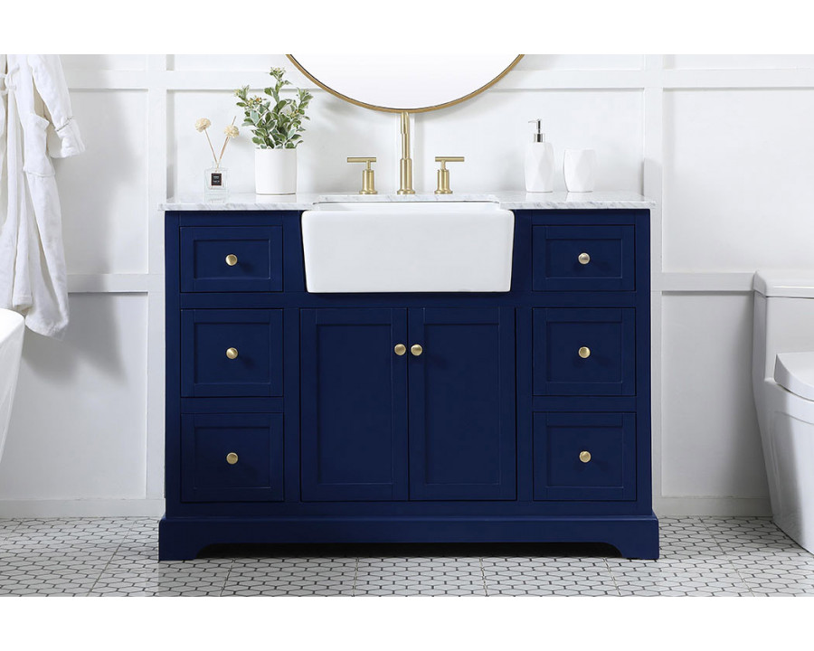 Elegant Bathroom Vanity - Blue (VF60248BL)