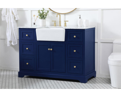 Elegant Bathroom Vanity - Blue (VF60248BL)