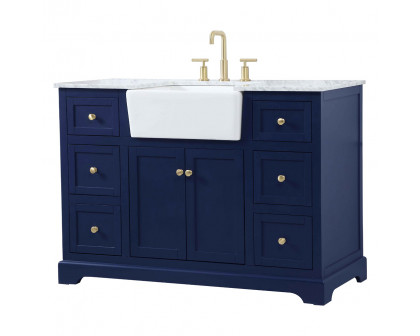 Elegant Bathroom Vanity - Blue (VF60248BL)