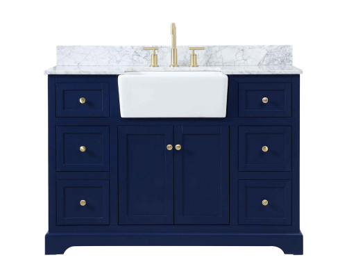 Elegant Bathroom Vanity - Blue (VF60248BL-BS)