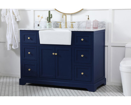 Elegant Bathroom Vanity - Blue (VF60248BL-BS)