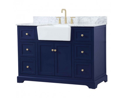 Elegant Bathroom Vanity - Blue (VF60248BL-BS)