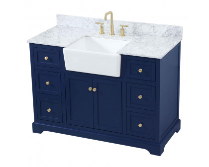 Elegant Bathroom Vanity - Blue (VF60248BL-BS)