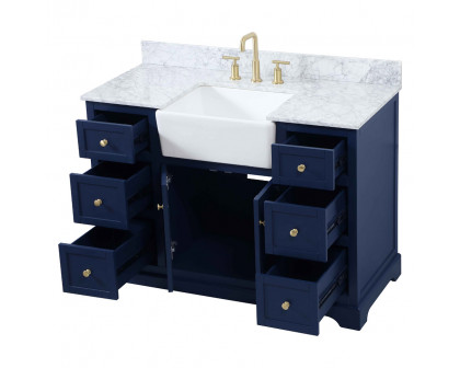 Elegant Bathroom Vanity - Blue (VF60248BL-BS)