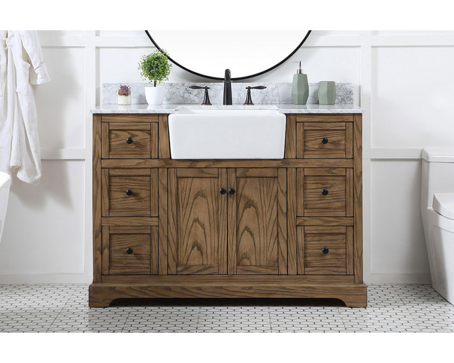 Elegant Bathroom Vanity - Driftwood (VF60248DW-BS)