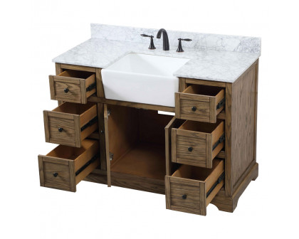 Elegant Bathroom Vanity - Driftwood (VF60248DW-BS)