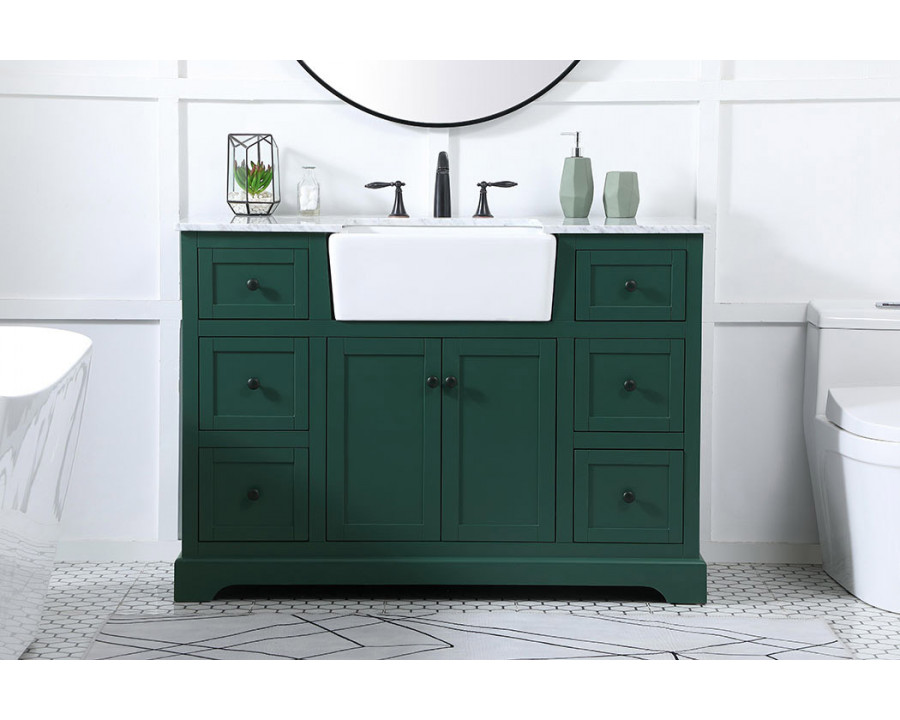 Elegant Bathroom Vanity - Green (VF60248GN)