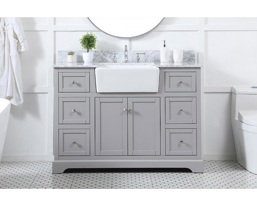 Elegant Bathroom Vanity - Gray (VF60248GR-BS)