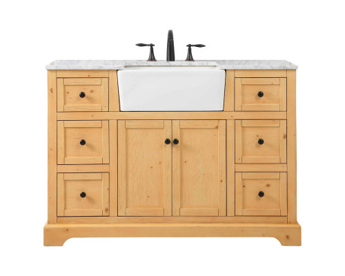 Elegant Bathroom Vanity - Natural Wood (VF60248NW)