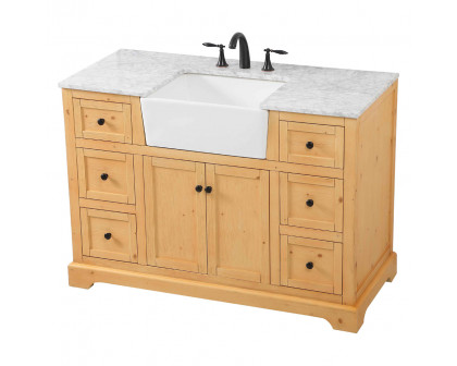 Elegant Bathroom Vanity - Natural Wood (VF60248NW)