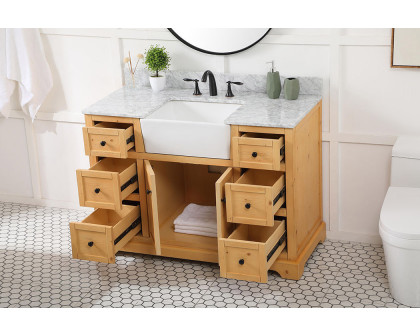 Elegant Bathroom Vanity - Natural Wood (VF60248NW-BS)