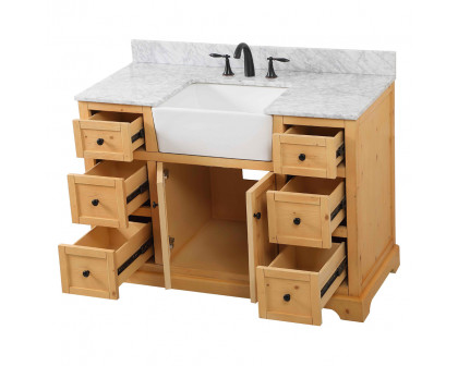 Elegant Bathroom Vanity - Natural Wood (VF60248NW-BS)