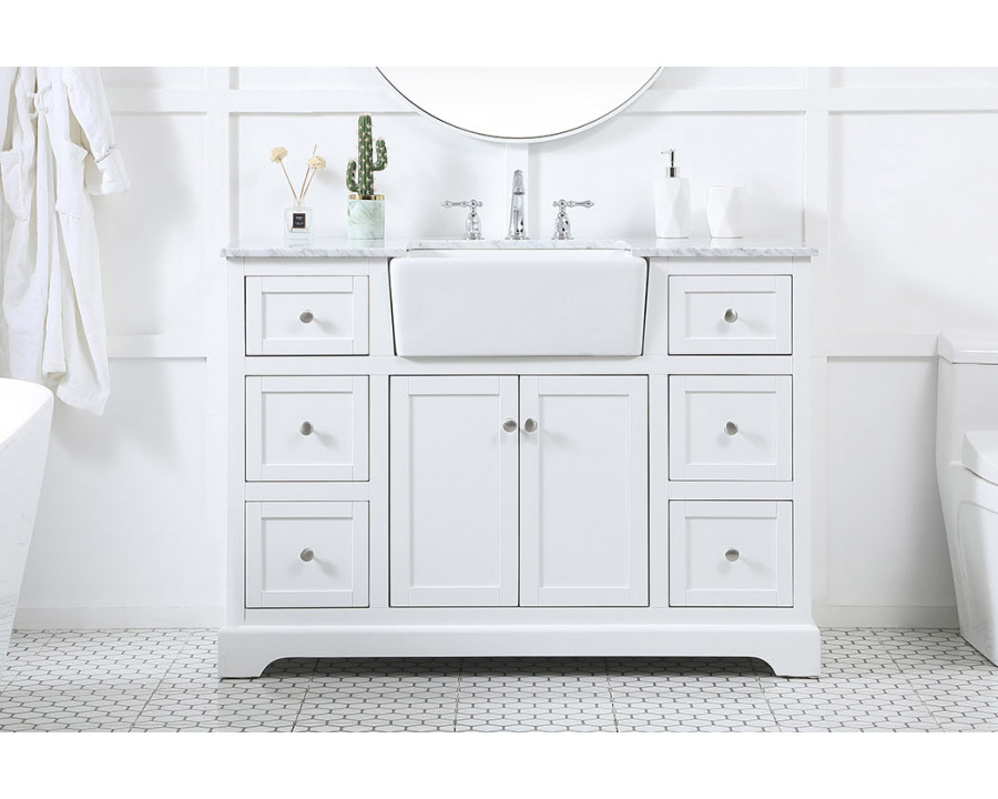 Elegant Bathroom Vanity - White (VF60248WH)