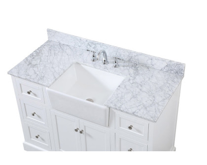 Elegant Bathroom Vanity - White (VF60248WH-BS)