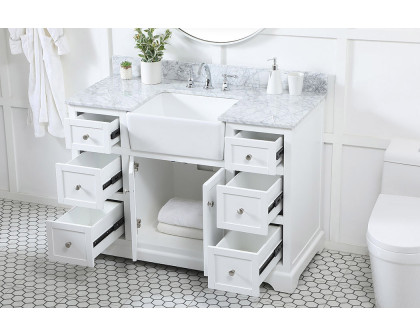 Elegant Bathroom Vanity - White (VF60248WH-BS)