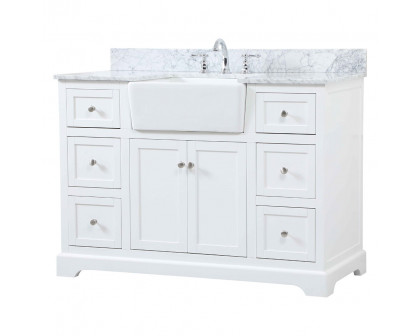 Elegant Bathroom Vanity - White (VF60248WH-BS)