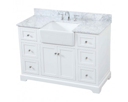 Elegant Bathroom Vanity - White (VF60248WH-BS)