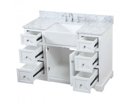 Elegant Bathroom Vanity - White (VF60248WH-BS)