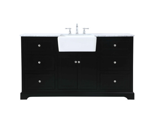 Elegant Bathroom Vanity - Black (VF60260BK)