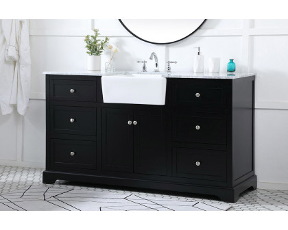 Elegant Bathroom Vanity - Black (VF60260BK)