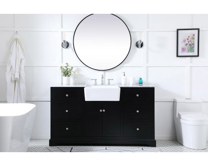 Elegant Bathroom Vanity - Black (VF60260BK)